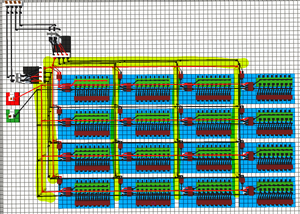 Address and signal wires connected