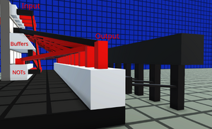 Side view of the decoder