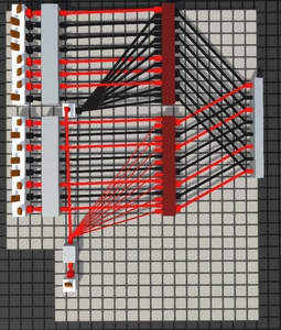A diagram of a multiplexer
