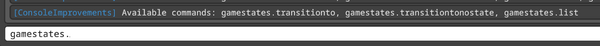 Screenshot of using tab completion